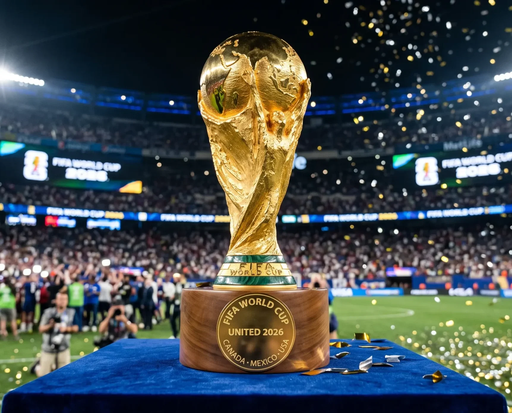 World Cup trophy graphic