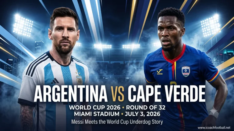 Argentina vs Cape Verde live stream FIFA World Cup 2026 Round of 32 match preview featuring Lionel Messi at Miami Stadium