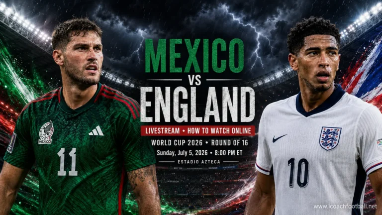 Watch Mexico vs England Online World Cup Preview