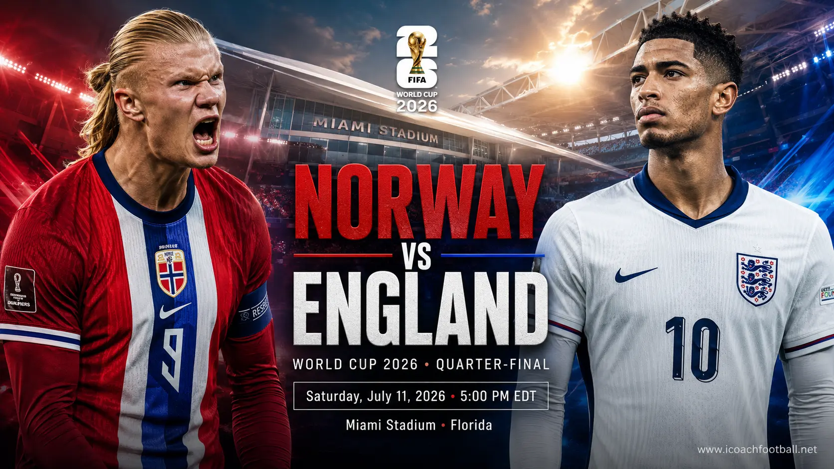 Watch Norway vs England Online World Cup Preview